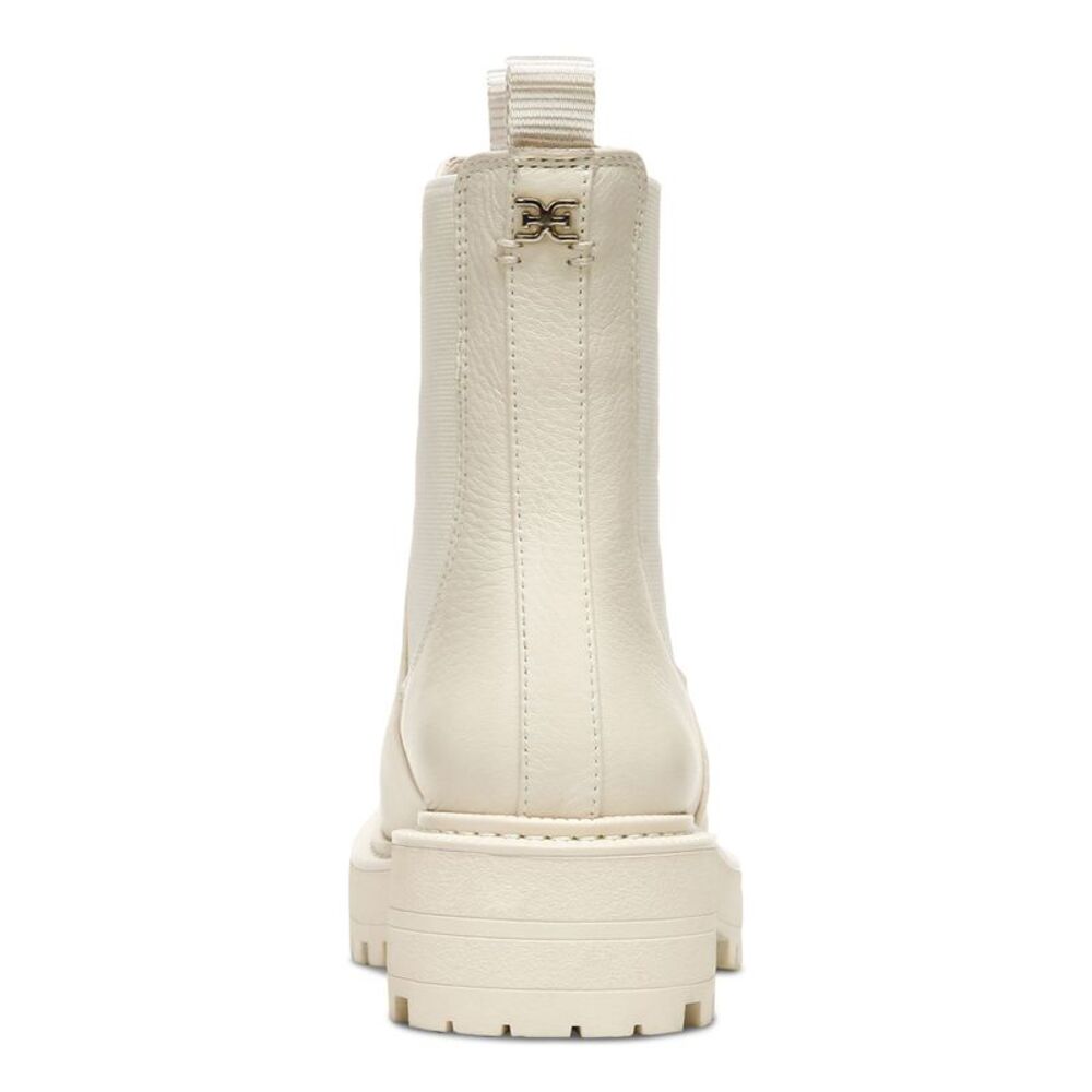 NWT SAM EDELMAN Womens Ivory Waterproof Laguna Round Toe Block Heel Booties 7 M - Picture 2 of 5